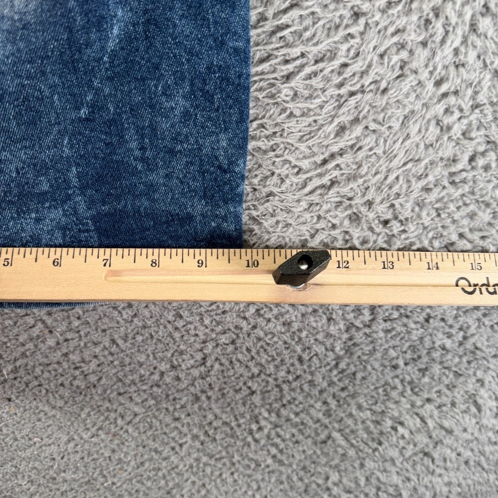 Vintage Southpole Shorts Mens 34 Blue Cotton Denim Bermuda Faded Biker Stretch - Picture 9 of 11